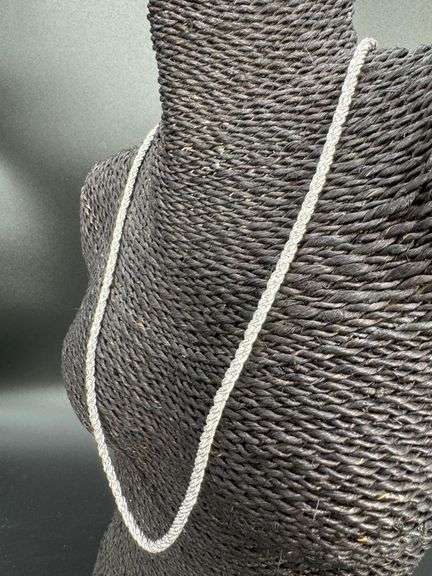Sterling Silver 925 4.5mm Torcion Twisted Rope Chain 24" Italian Necklace Very Unique
