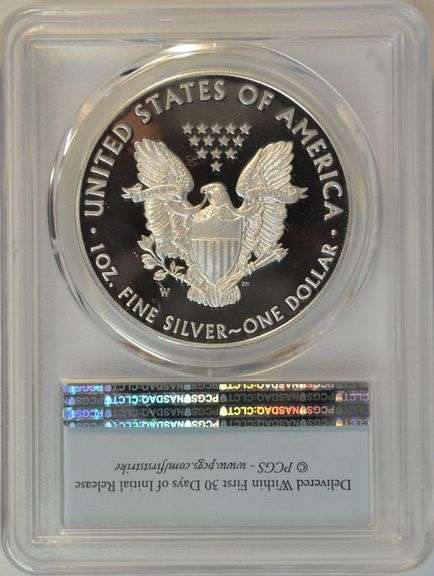Flawless 2016-W Gem Proof $1 Silver Eagle. PCGS PR70DCAM Lettered Edge