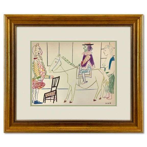 "La Comedie Humaine 31.1.54-VII" by Pablo Picasso (1881-1973)