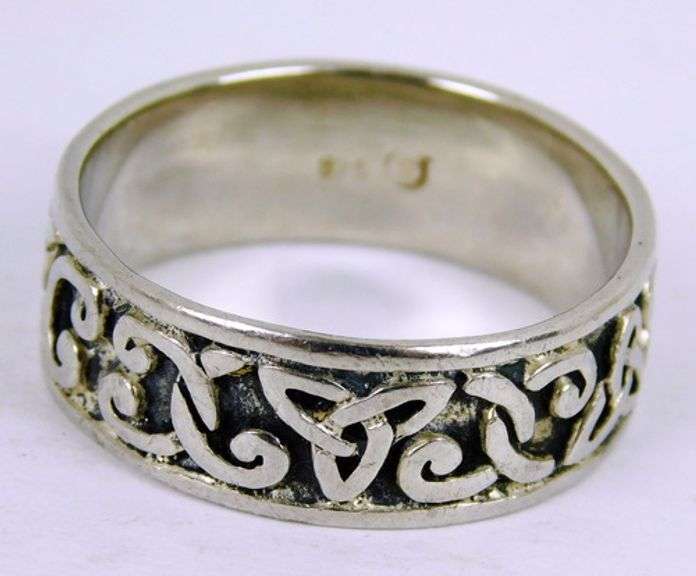 Men's Sterling Trinity Celtic Knot Ring, Size 13.5
