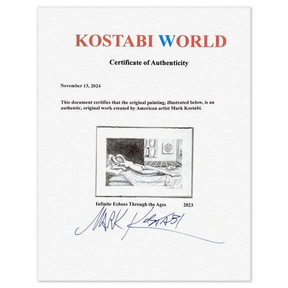 "Infinite Echoes Through the Ages" by Mark Kostabi