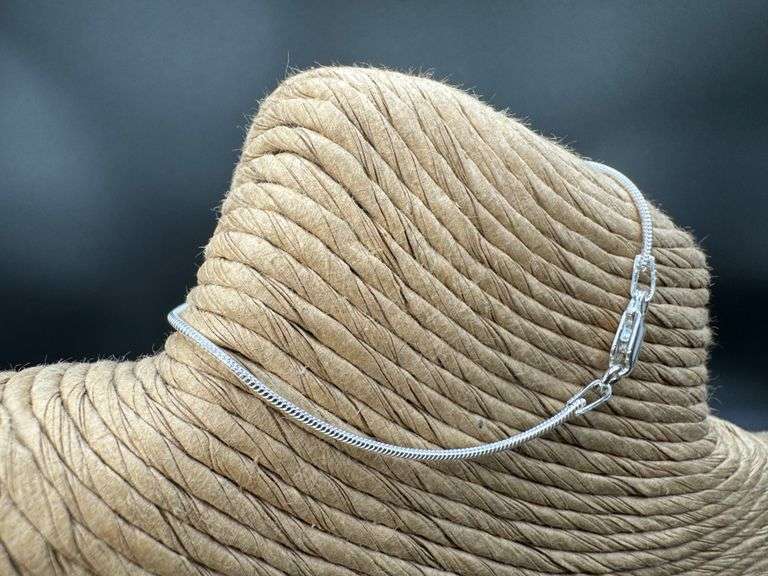 Sterling Silver Magic Snake Chain 1mm Solid 925 Italy New Brazilian Bracelet 7"