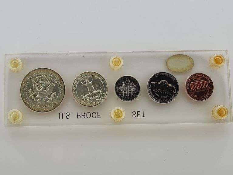 1964 United States Proof Set In Capital Plastics Holder