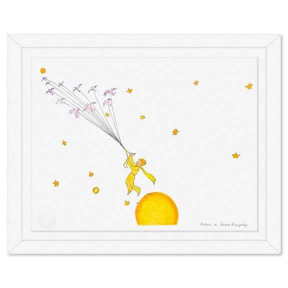 "The Little Prince Flying Away" by Antoine de Saint-Exupery 1900-1944 (After)