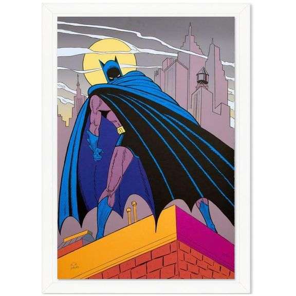 "Batman Over Gotham" by Bob Kane (1915-1998)