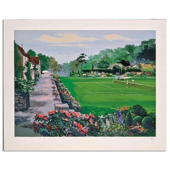 "Lawn Tennis" by Mark King (1931-2014)