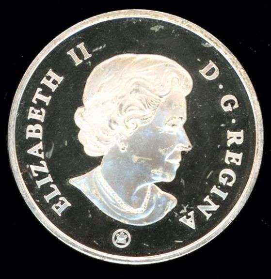 Ultra High Relief 2008 Canada $15 Prooflike Sterling Silver Coin. Edward VII/Elizabeth II