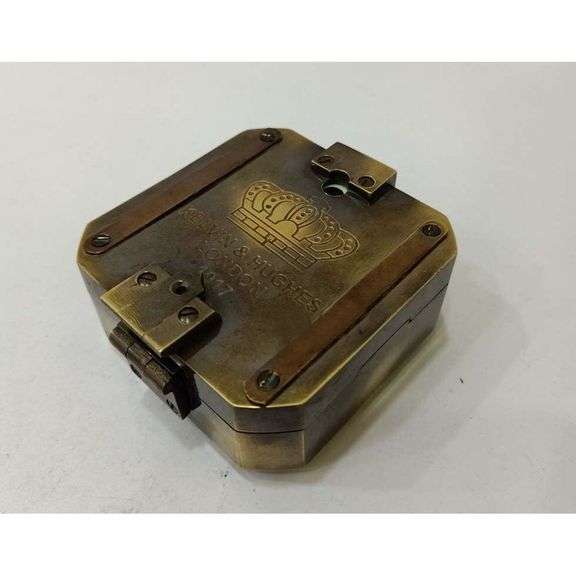 Solid Brass Vintage-Style Compass