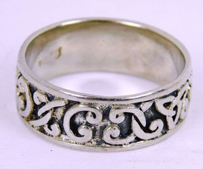 Men's Sterling Trinity Celtic Knot Ring, Size 13.5