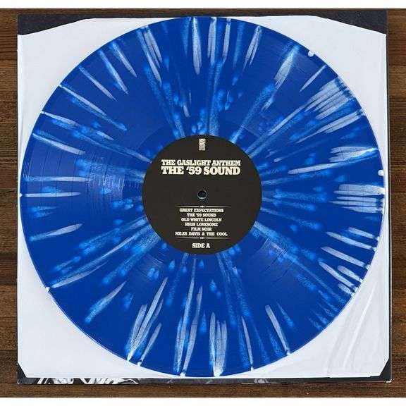 Signed Gaslight Anthem with Blue Vinyl with COA
