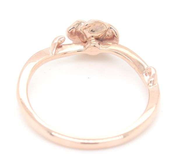 10kt Yellow gold Disney Enchanted Belle diamond rose ring