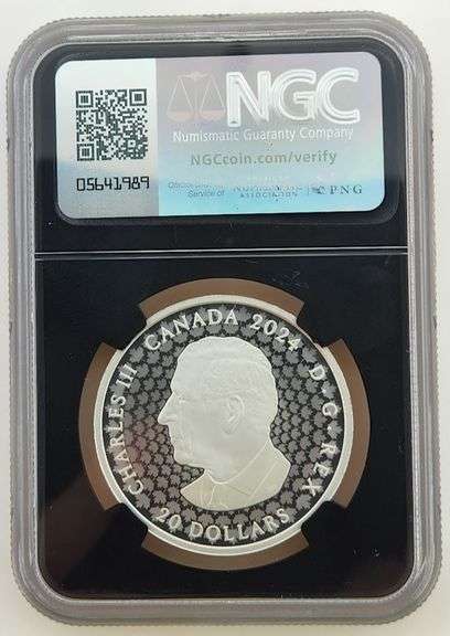 2024 Canada Silver $20 Cougar "UHR", NGC PF70 Ultra Cameo FDOI