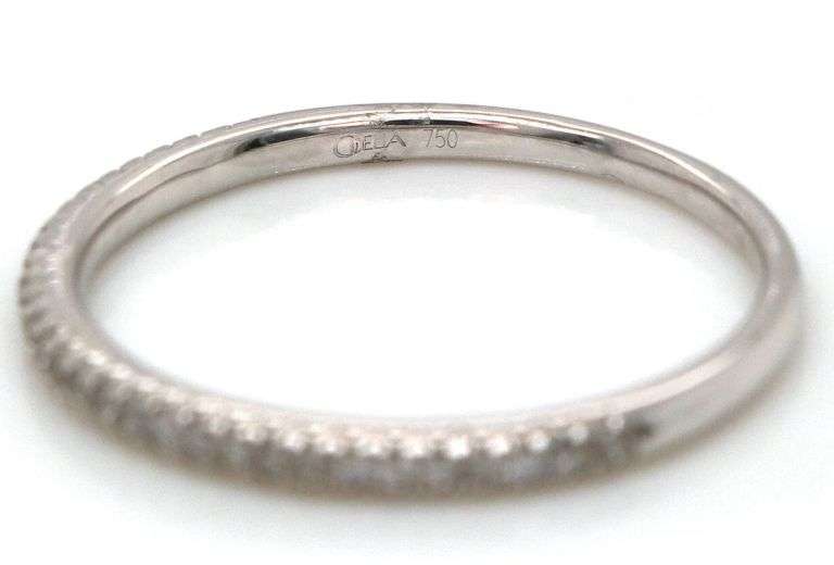 New Odelia 0.14ctw Diamond Wedding Band Ring in 18K