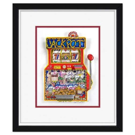 "Slots of Fun" by Charles Fazzino