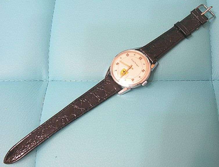 CONTENT OF SAFE DEPOSIT BOX: GIRARD PERREGAUX  MEN'S WATCH WITH RARE FERRARI DIAL
