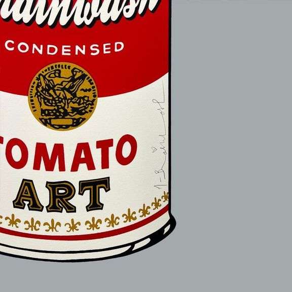 "Tomato Pop (Grey)" by Mr. Brainwash