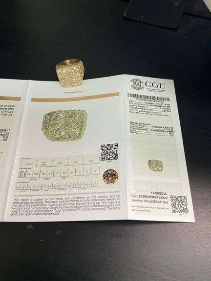 MEN'S CERTIFIED 14K YELLOW GOLD DIAMOND RING