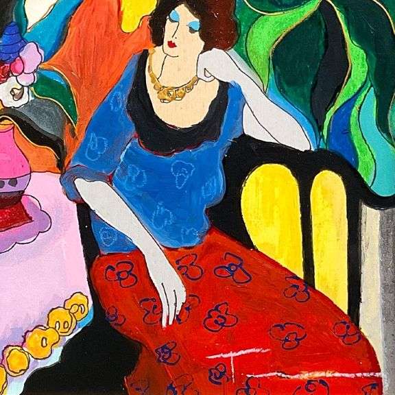 "Tranquility" by Itzchak Tarkay (1935-2012)