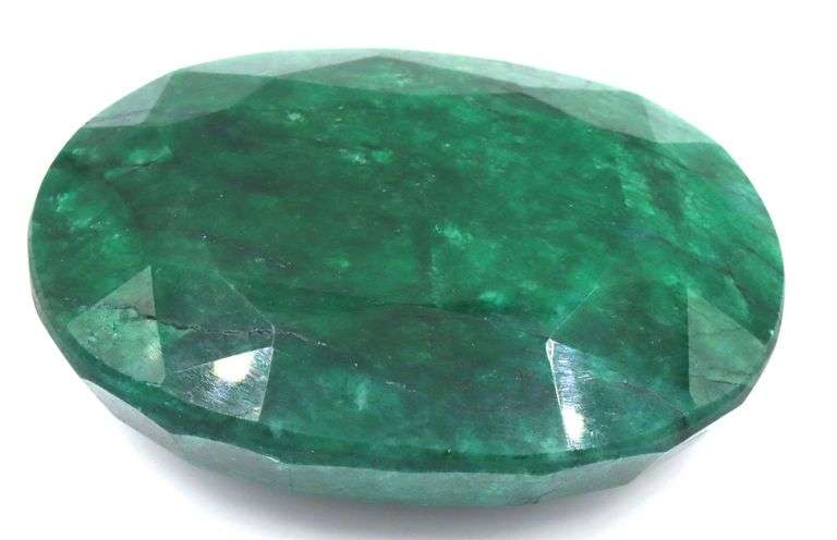 Fantastic 813.20CTS Oval Faceted Genuine Emerald Precious Loose Gemstone