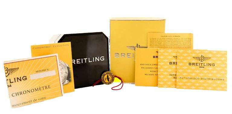 Breitling Chronomat B13356, 44mm, Blue Dial, 18K and Stainless Steel Men’s Watch