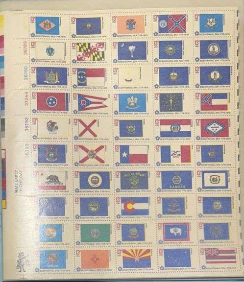 Twenty 13 Cent Mint US Sheets