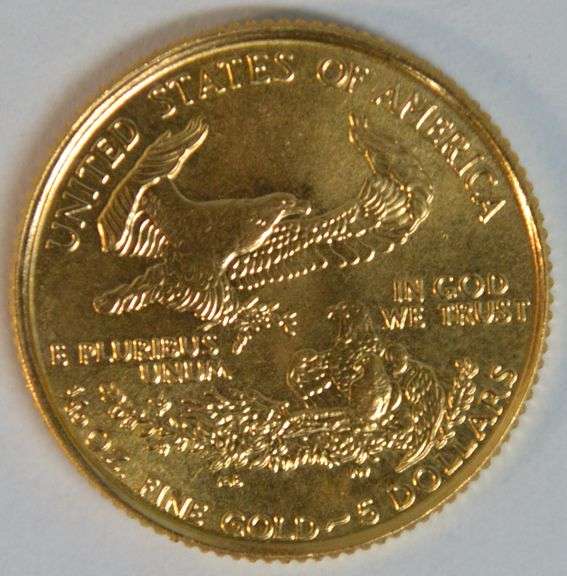 Superb Gem BU 1998 $5 American Gold Eagle coin