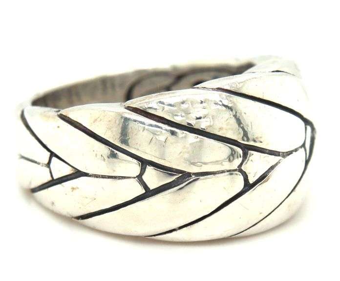 John Hardy modern chain tapered ring