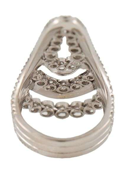 Roberta Porrati 3.00ctw Diamond Multi Layer Abstract Cocktail Ring in 18K
