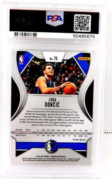 Luka Doncic Panini Prizm Basketball Card, 10 Gem MT
