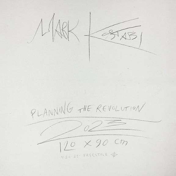 "Planning The Revolution" by Mark Kostabi