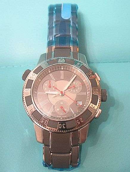 TIFFANY & COMPANY MEN'S CHRONOGRAPH WATCH, NEW