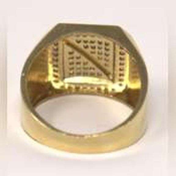 14K Yellow Gold CZ Ring