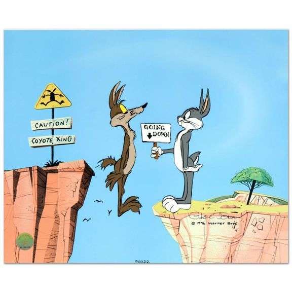 "Coyote Crossing" by Chuck Jones (1912-2002)