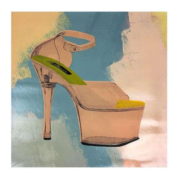 "Stripper Shoes" by Steve Kaufman (1960-2010)