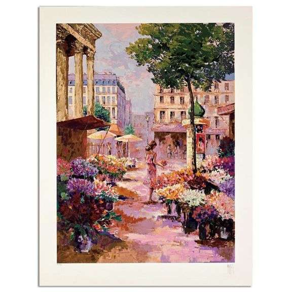 "Madeline Market" by Mark King (1931-2014)