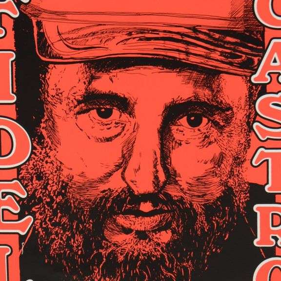 "Fidel Castro" by Steve Kaufman (1960-2010)