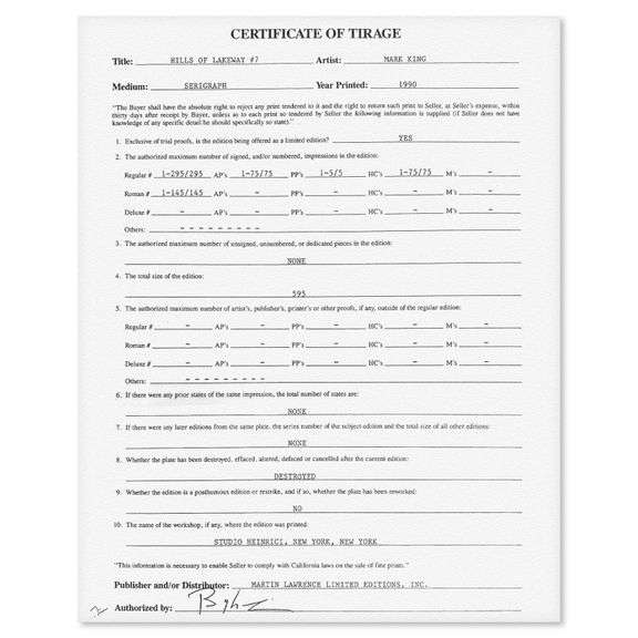 "Hills Of Lakeway #7" by Mark King (1931-2014)