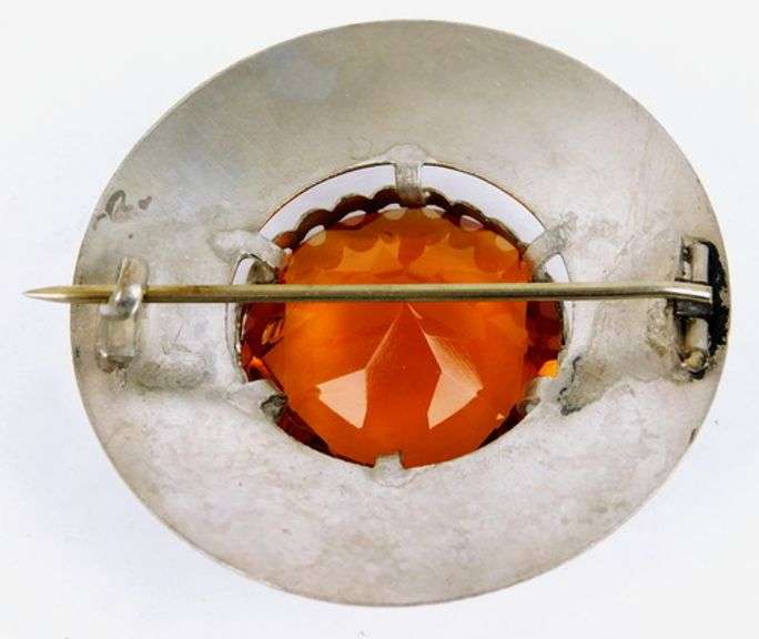 Early Scottish Thistle Headlight Kilt Pin