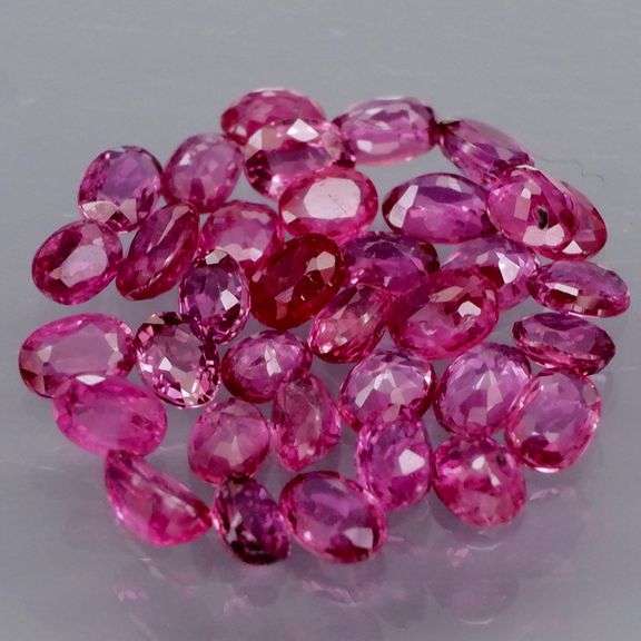 Superb color! 3.33ct set of top violet red Rubies -UNTREATED!