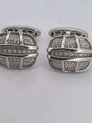 CERTIFIED BRAND NEW  18k white gold Di Modolo cufflinks with diamonds.