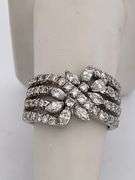 CERTIFIED 18K WHITE GOLD DIAMOND RING / BAND