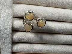 Sterling Silver Natural Genuine Opal Gemstone Ring Size 8