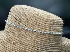 Sterling Silver Italian Oval Ball Bead Chain 1.8mm 925 Italy Rice Bracelet 8"