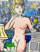 Very large! Extremely collectable" Jozza "original painting on canvas,Tribute to Roy