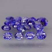 Oval cut! 2.93ct top cobalt blue sapphire set! Heated only!