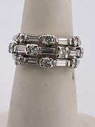 CERTIFIED PLATINUM AND DIAMOND RING