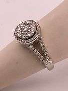 CERTIFIED 14K WHITE GOLD DIAMOND RING