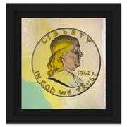 "Ben Half Dollar" by Steve Kaufman (1960-2010)