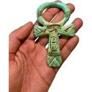 Egyptian Stone Ankh Cross with Eye of Horus