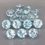 Matched! 15 piece 9.11ct full fire sky blue Topaz set!
